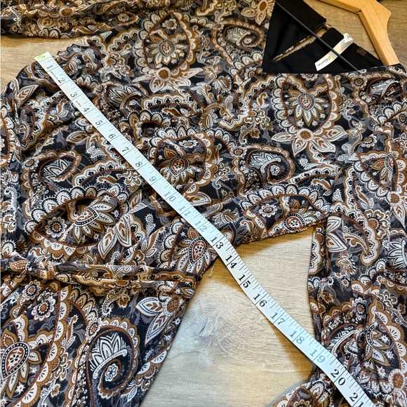 NY Collection Black and White Tiered Midi Dress- Size S - Picture 6 of 12